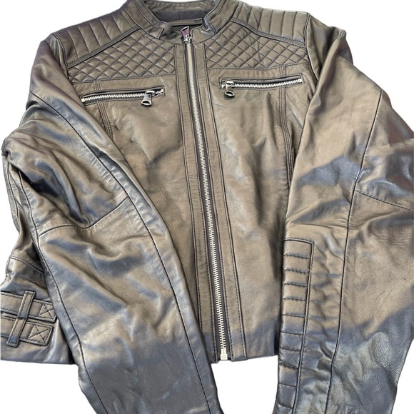 Andrew Marc New York Lamb Leather Jacket size L - Picture 11 of 15